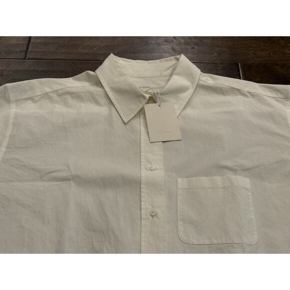 MOIA Womens White Box Shirt Button Up Long Sleeve One Size Shirt NWT NEW $158 - Picture 4 of 9